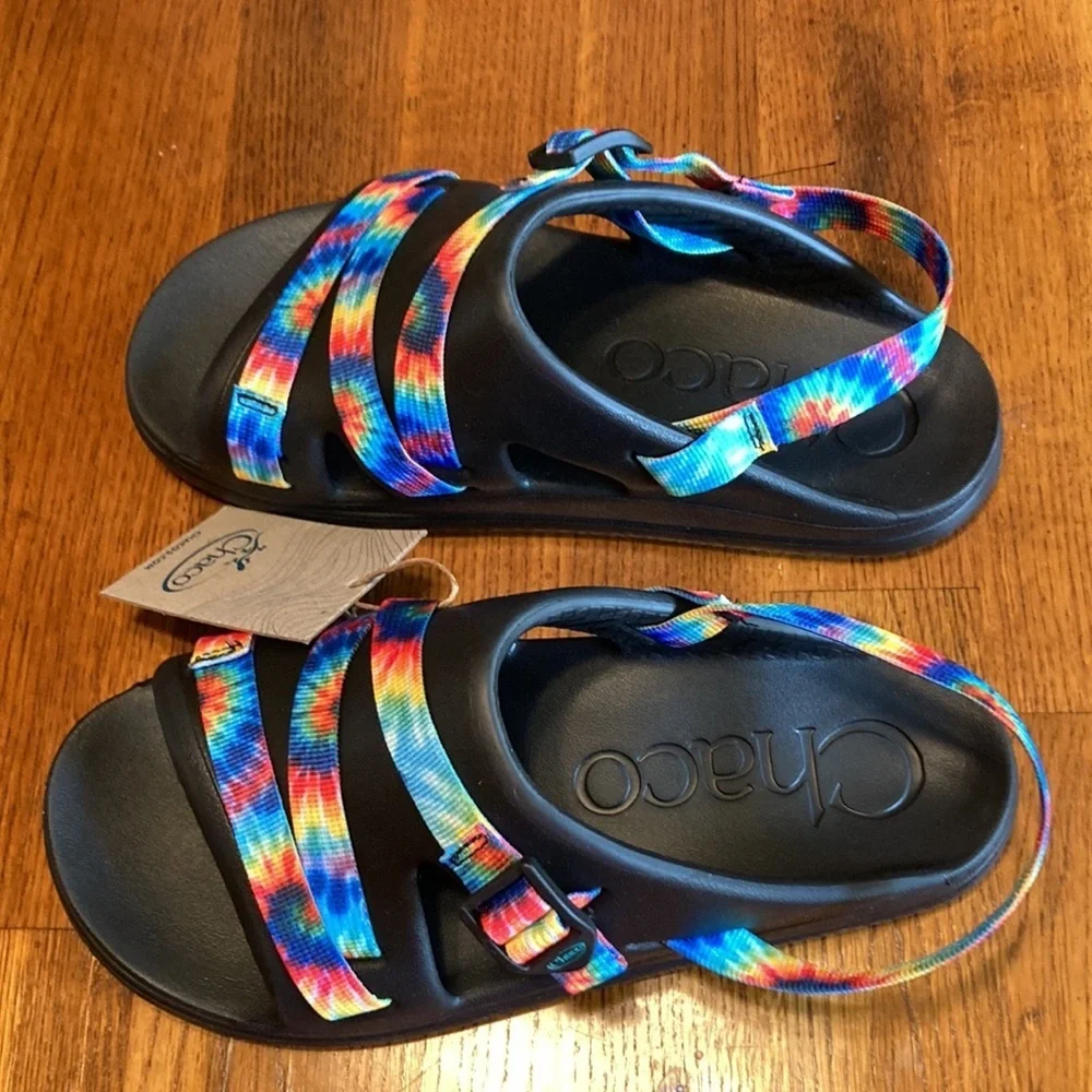🌸NWT CHACO Chillos Girls/Womens Tie Dye Sandal - size 6